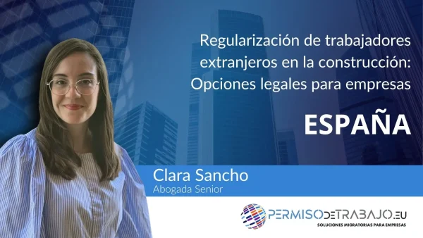 empresa de construcción con trabajador extranjero sin papeles analizando opciones de regularización en España