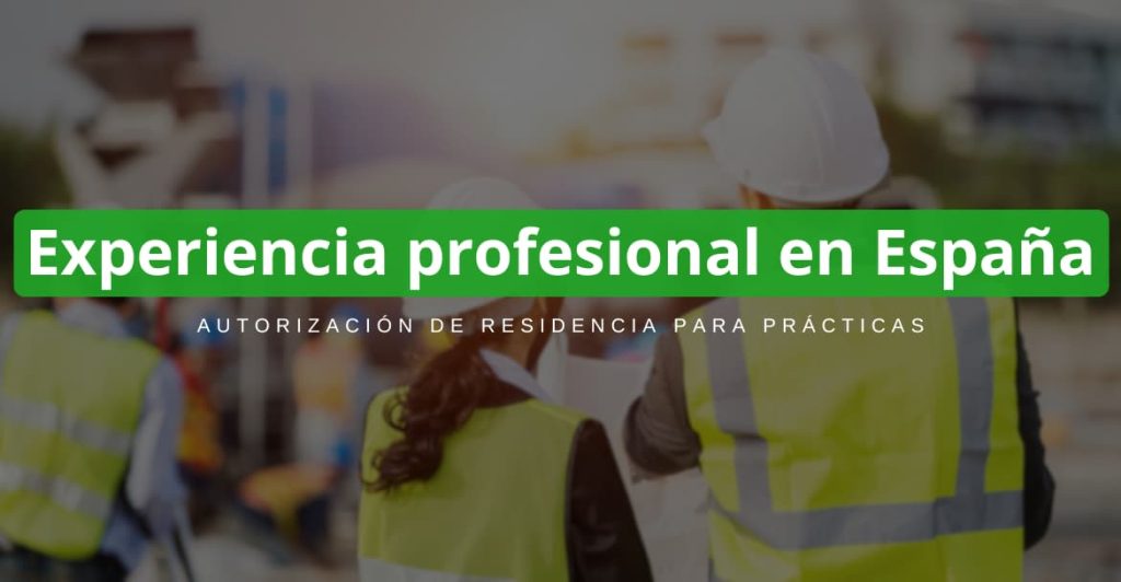 Estudiante extranjero realizando prácticas profesionales en una empresa española con permiso de residencia