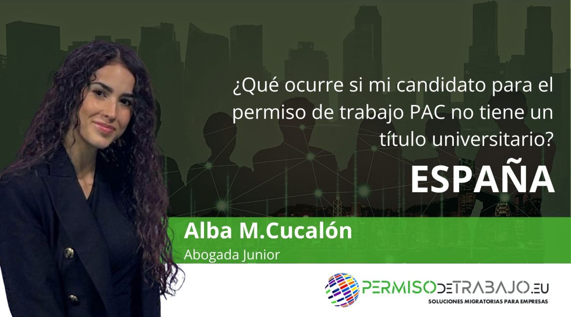 candidato permiso de trabajo para PAC