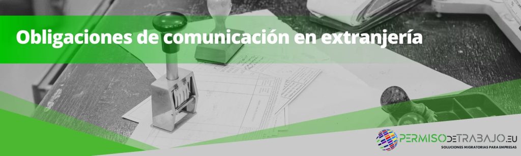 obligaciones comunicación extranjería