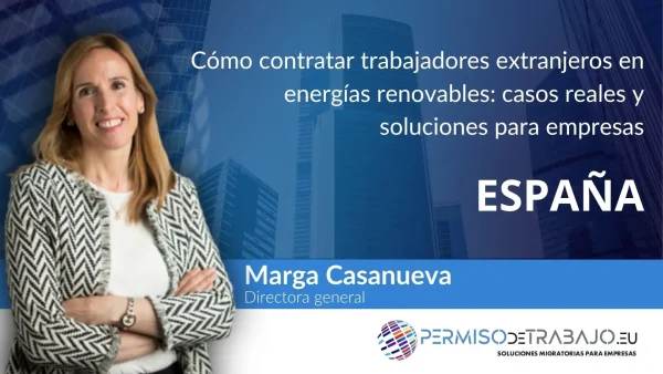 contratar trabajadores extranjeros en el sector renovable