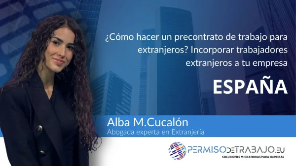 como hacer precontrato de trabajo para extranjeros